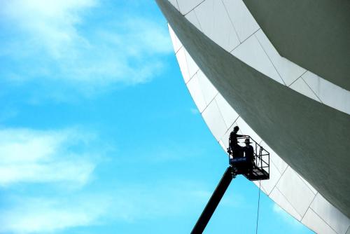 High Rise Cleaning Industrial Photography