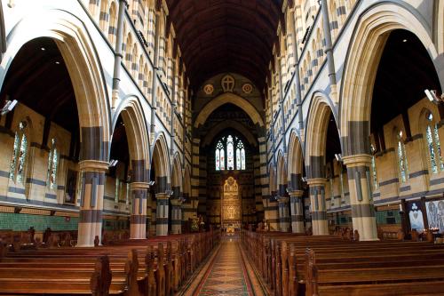 Interior of St Pauls Cathedral in Melbourne City of Australia