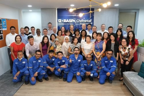 corporate group photo in Singapore
