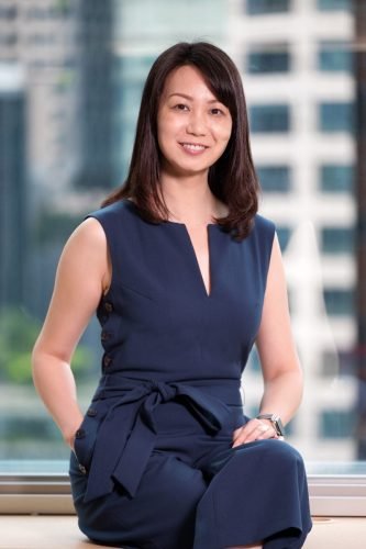 Female portrait in office